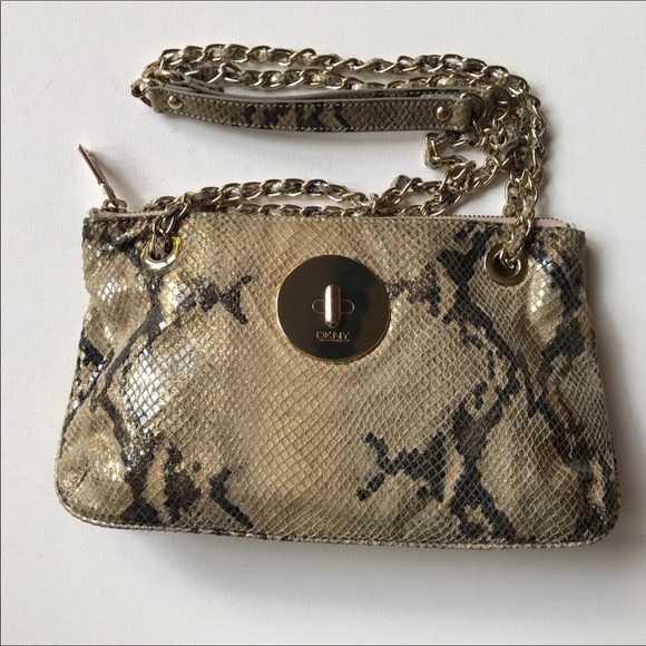 DNKY Leather Embossed Snakeskin Bag - Picture 8 of 8